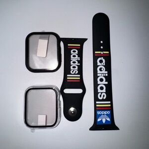 Black and Multicolor Smartwatch Case Set 45mm